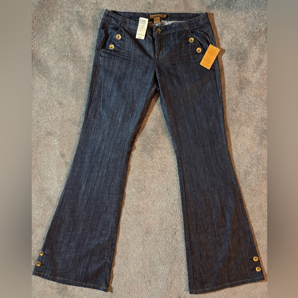 NEW W/Tags Arden B Dark Blue Flare Jeans Size 8